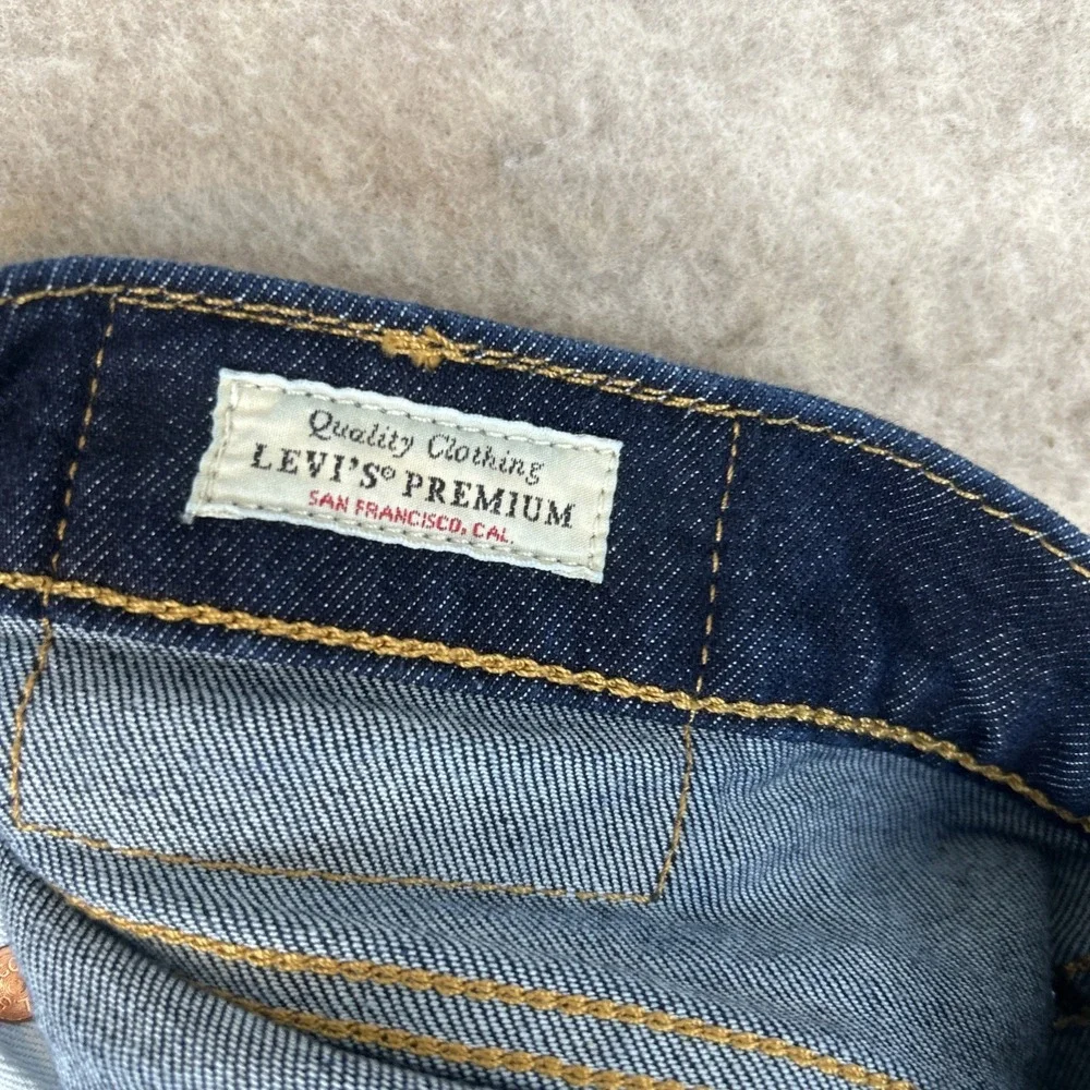Men's Dark Blue Straight-Leg Jeans